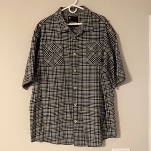 Akademiks Button Down black, grey, white